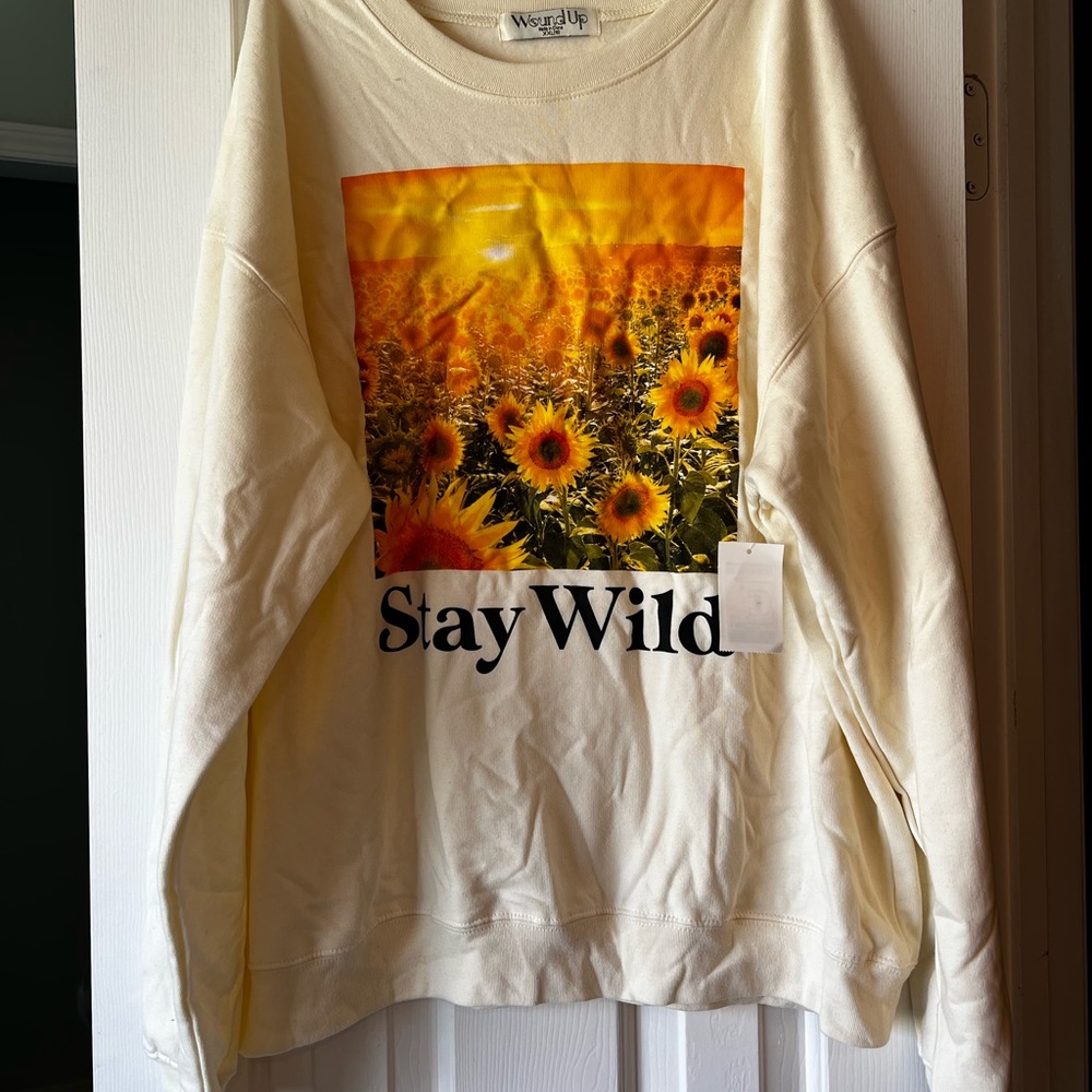 Vintage Crew neck Sweatshirt 🌻 Sunflowers 🌻 NWT